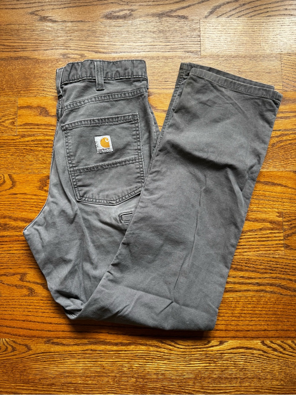 Carhartt Rugged Flex Canvas Work Pants Gray Men’s 32x32 Relaxed Fit